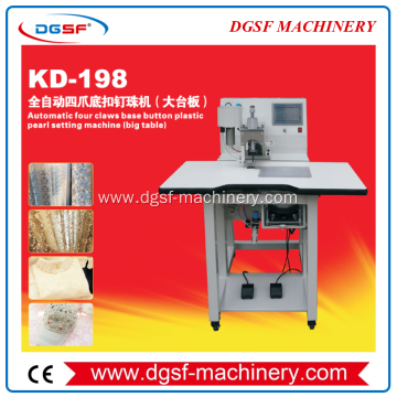 Fully Automatic Four-Prong Bottom Buckle Nailing Machine (Large Platen) KD-198